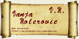 Vanja Molerović vizit kartica
